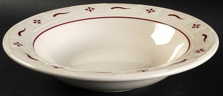 Woven Traditions Red Individual Pasta Bowl by Longaberger