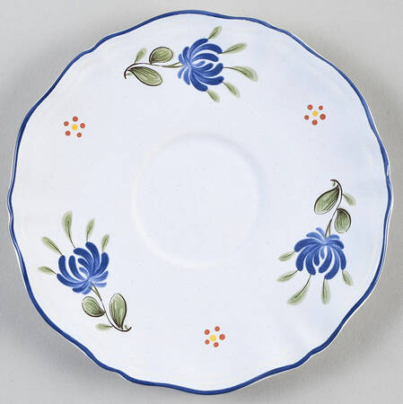 Chanteclerc Blue Saucer for Breakfast Cup