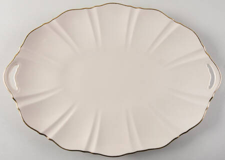 Symphony (Giftware, Gold Trim) 17" Oval Serving Platter