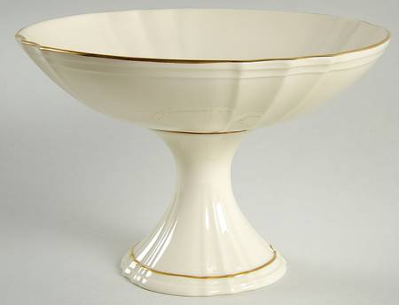 Symphony (Giftware, Gold Trim) Round Compote (Height X Width)