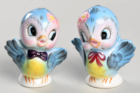 Blue Bird Salt & Pepper Set by Lefton