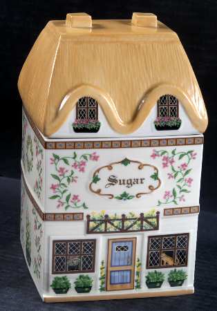 Canterbury Crossing (Giftware) Sugar Canister & Lid
