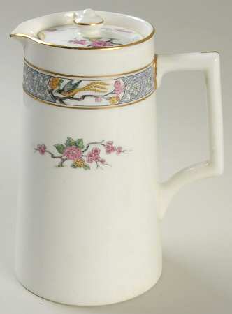 Ming-Birds (White) 32 Oz Pitcher with Lid