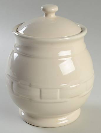 Woven Traditions Ivory Medium Canister & Lid