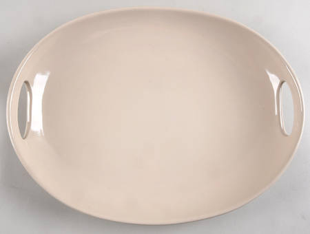 Woven Traditions Ivory 15" Oval Serving Platter