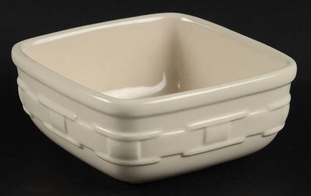 Woven Traditions Ivory Square Cereal Bowl