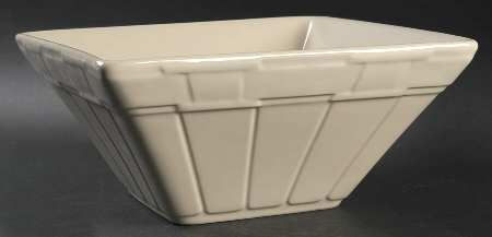 Woven Traditions Ivory 9" Square Vegetable Bowl