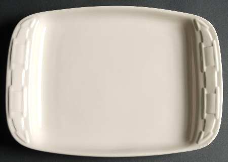 Woven Traditions Ivory Appetizer Plate