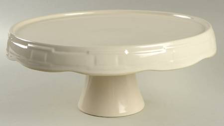 Woven Traditions Ivory 11" Diameter Pedestal Cake Stand