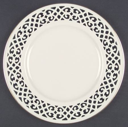 Matelasse Accent Luncheon Plate