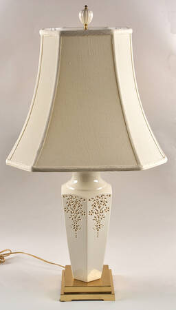Renaissance Lace Collection 30" Electric Lamp & Shade