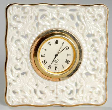 Renaissance Lace Collection Pierced Clock