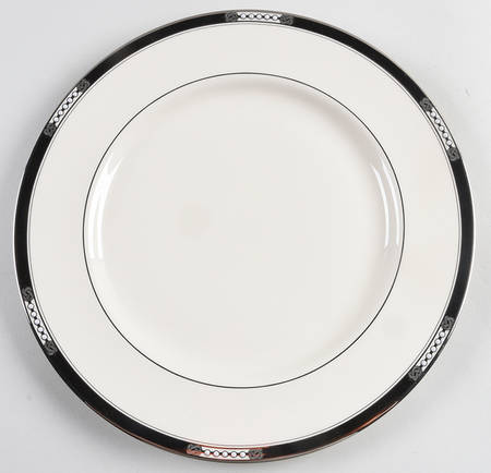 Hancock Platinum (Ivory) Dinner Plate