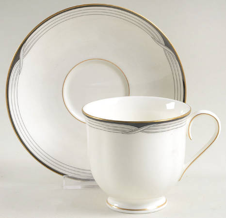 Erica (Japan Backstamp Mark) Footed Cup & Saucer Set