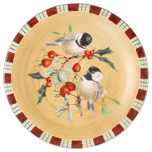 Winter Greetings Salad Plate