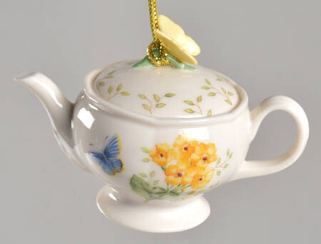Butterfly Meadow Teapot Ornament by Lenox