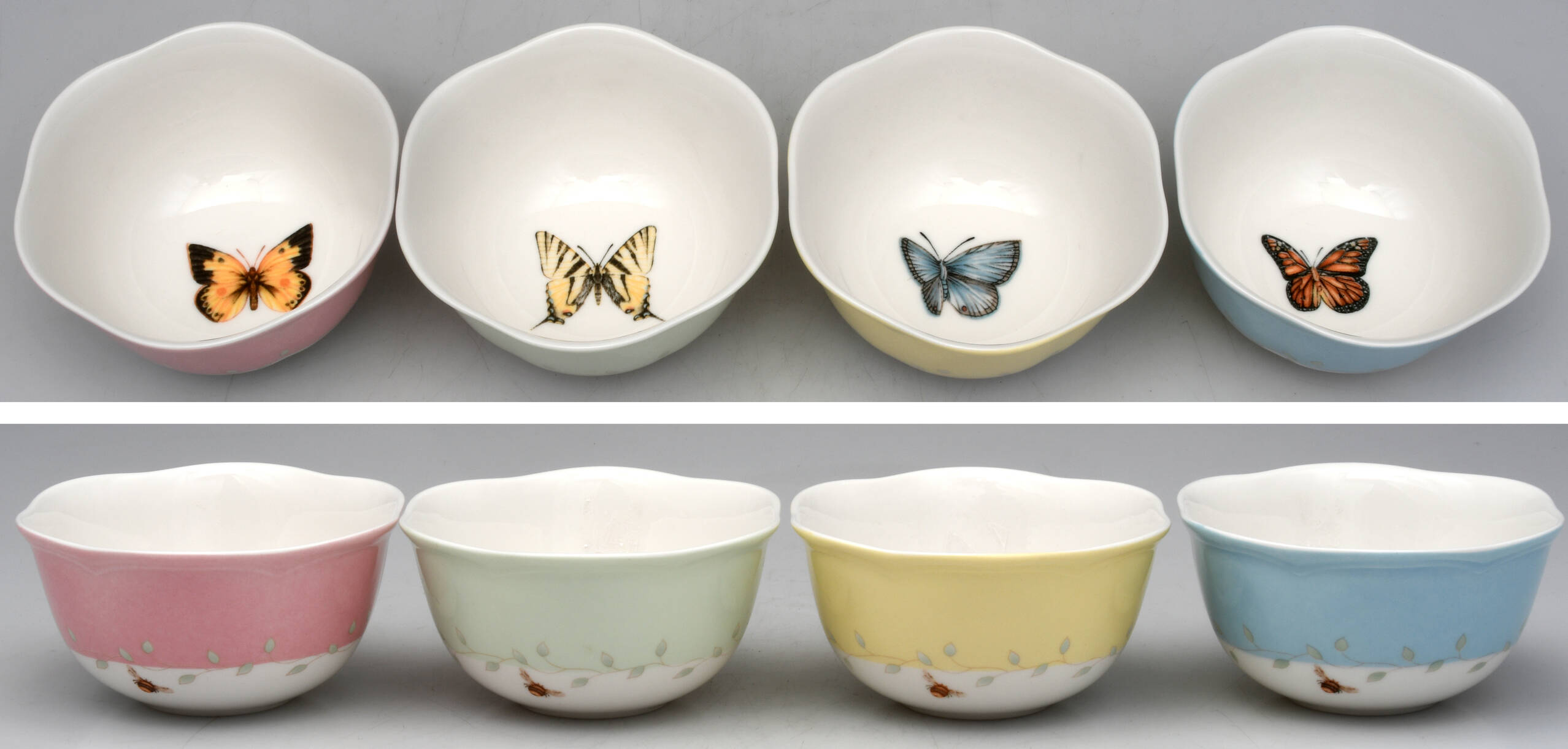 Butterfly Meadow Dessert Bowl - Set of 4 Motifs