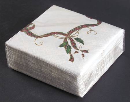 Holiday Nouveau Gold Package of Paper Beverage Napkins