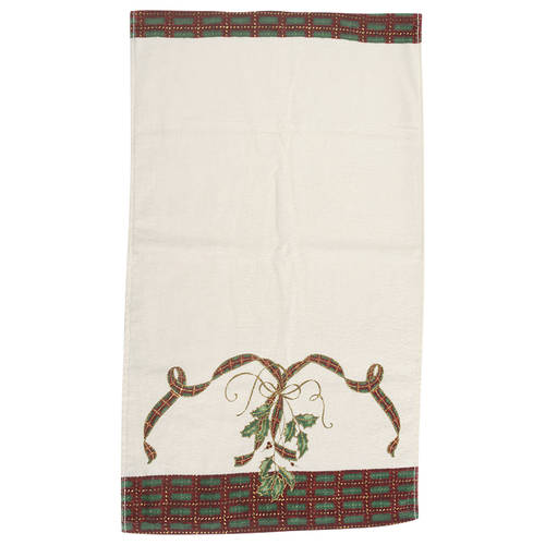 Holiday Nouveau Gold Cloth Hand Towel by Lenox