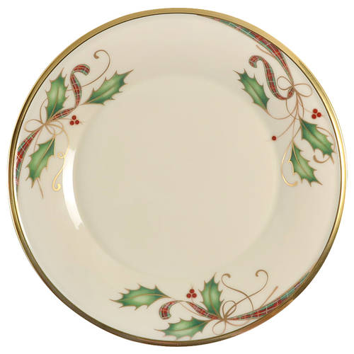 Holiday Nouveau Gold Accent Luncheon Plate
