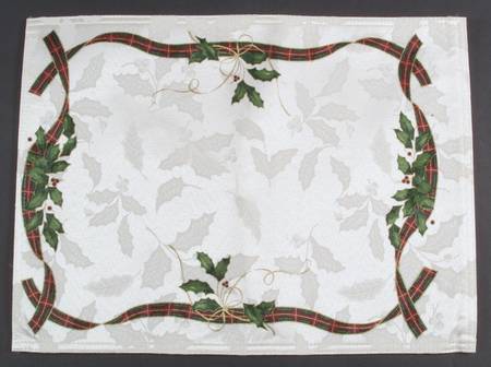 Holiday Nouveau Gold Cloth Placemat