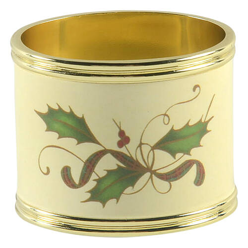 Holiday Nouveau Gold Metal Napkin Ring