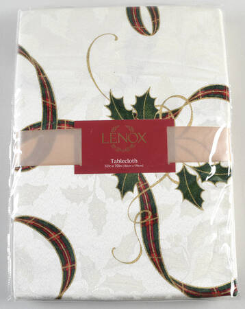 Holiday Nouveau Gold 52" x 70" Oblong Tablecloth