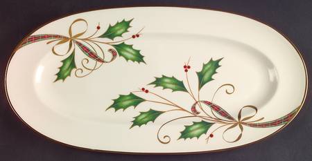 Holiday Nouveau Gold Large Sandwich Tray