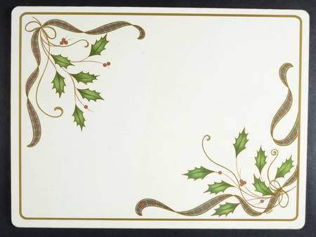 Holiday Nouveau Gold Corkboard Placemat