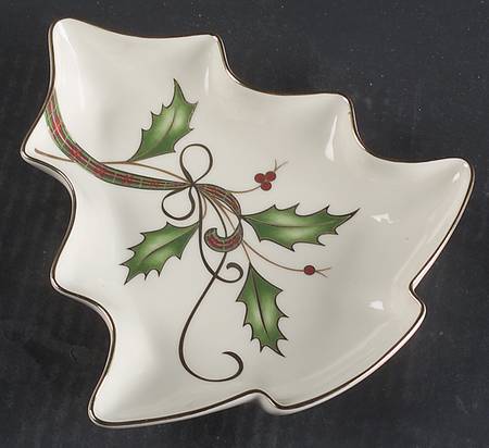 Holiday Nouveau Gold 1 Part Medium Tree Shaped Dish