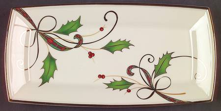 Holiday Nouveau Gold Towel Tray