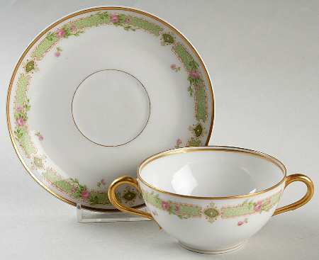 LAT40 Flat Bouillon Cup & Saucer by Latrille