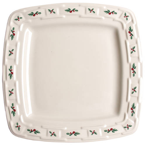 Holly Square Dinner Plate