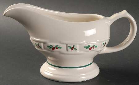 Holly Gravy Boat