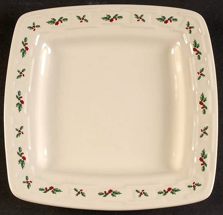 Holly Square Luncheon Plate