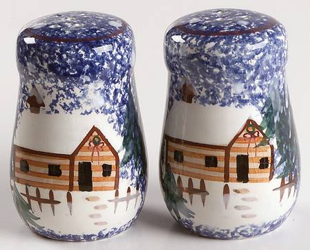 Holiday Mountain Lodge Salt & Pepper Set