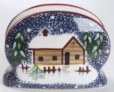 Holiday Mountain Lodge Napkin Holder