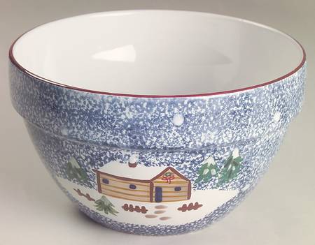 Holiday Mountain Lodge 9" Mixing Bowl