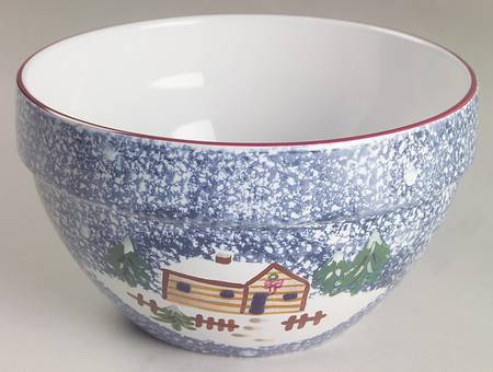 Holiday Mountain Lodge 8" Mixing Bowl