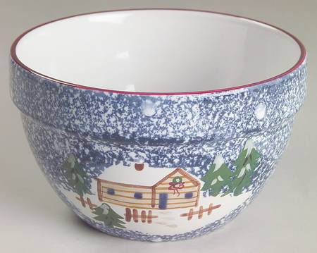 Holiday Mountain Lodge 6" Mixing Bowl