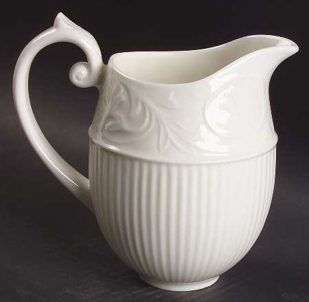 White Linen Large Gravy Boat/Pitcher by Lenox
