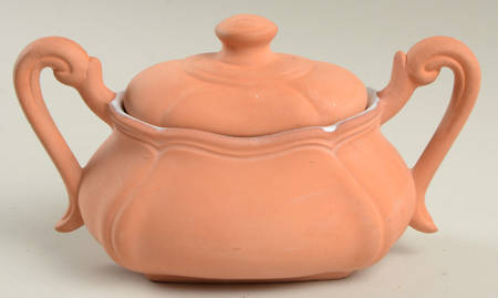 Queen Anne White Sugar Bowl & Lid