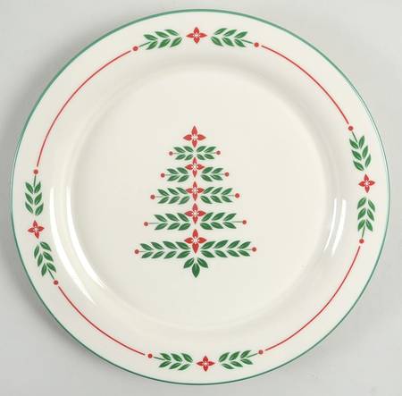 Yuletide Tree Salad Plate