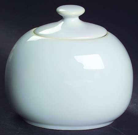 Kyoto White Sugar Bowl & Lid