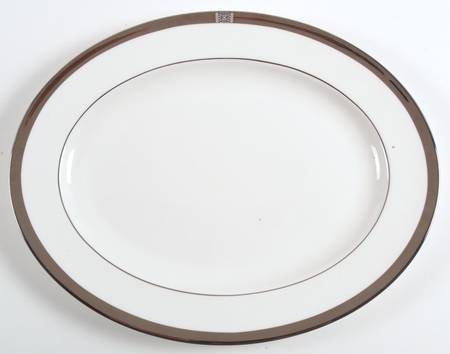 Jewel Platinum 16" Oval Serving Platter by Lenox