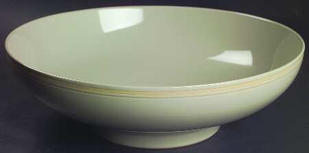 Taupe Stripe 13" Pasta Serving Bowl
