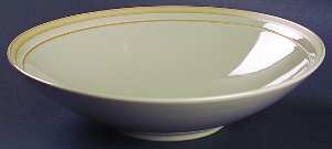 Taupe Stripe Individual Salad Bowl