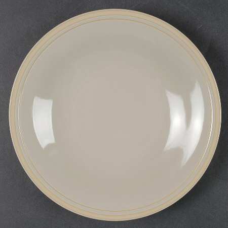 Taupe Stripe Salad Plate