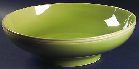 Celadon Stripe 13" Pasta Serving Bowl