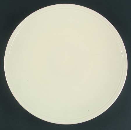 Cream Stripe 14" Chop Plate (Round Platter)
